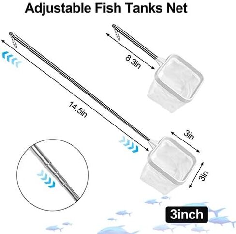 2-Pack 3-Inch Aquarium Net – Small Fish Tank Tool for Shrimp & Bettas in Kuwait