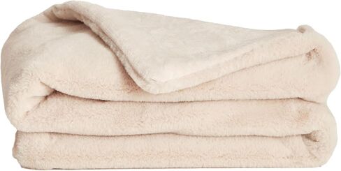UnHide Lil’ Pet Marsh - Faux Fur Pet Blanket - Extra Soft, Lightweight, Durable Pet Blanket - Machine Washable - for Bed Cover, Couch Protection, and Crate Comfort - Beige Bear, 34" x 44" in Kuwait