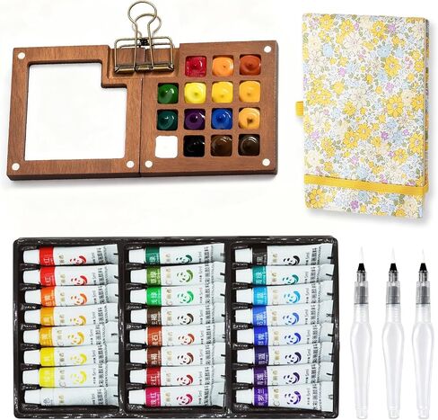 Mini Watercolor Paint Set, Travel Portable Palette for Sketching in Saudi Arabia