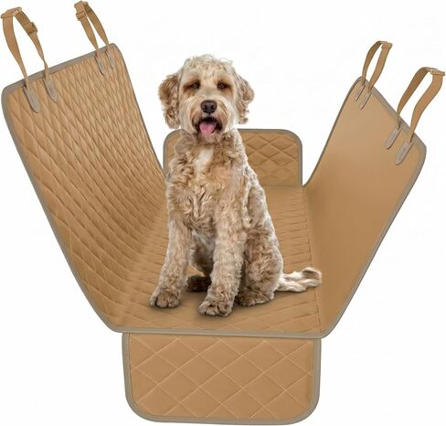 غطاء المقعد الخلفي لأرجوحة الكلب باللون البرتقالي مقاس XL من Active Pets، واقي غطاء المقعد الخلفي المقاوم للماء لمقعد الشاحنة الخلفي لسيارات السيدان أو سيارات الدفع الرباعي، مستلزمات الحيوانات الأليفة الأساسية بالمكنسة الكهربائية أو التنظيف بالمسح، يمكن غ in Kuwait