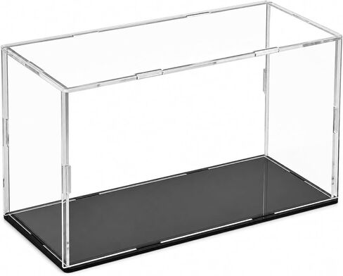 Self-Assembly Acrylic Display Case,Deluxe Dustproof Showcase,Cube Countertop Box for Pop Figures Collectibles Toys,Need Remove The Protective Film (10x4x5.7 inch; 25x10x14.5cm) in Kuwait