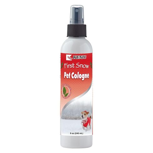 Kenic Holiday Spice Pet Cologne, Long Lasting Limited Edition Cinnamon & Nutmeg Scented Dog & Cat Deodorizing Spray, Freshens, Neutralizes and Shines Coat Between Baths, Made in USA in Kuwait