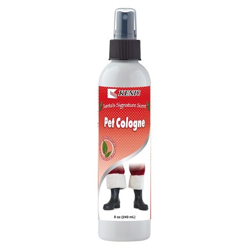 Kenic Holiday Spice Pet Cologne, Long Lasting Limited Edition Cinnamon & Nutmeg Scented Dog & Cat Deodorizing Spray, Freshens, Neutralizes and Shines Coat Between Baths, Made in USA in Kuwait