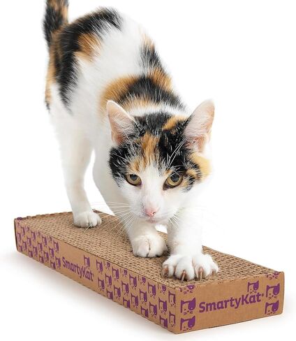 SmartyKat Super Scratcher Chaise Corrugated Cat Scratcher, Catnip Infusion Technology - Brown, One Size in Saudi Arabia