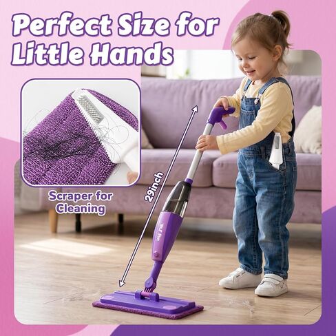 BLF FUN Kids Spray Mop Toys, Kid Cleaning Toy Sets with Real Water Sprayer in Saudi Arabia
