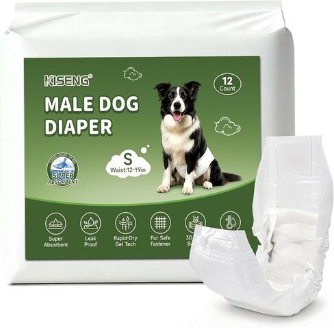 Disposable Male Dog Wraps 84pcs for Small Puppies & Seniors in Saudi Arabia