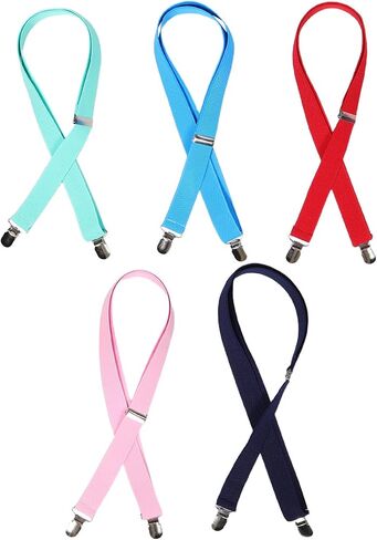 5pcs Dog Diapers Suspenders: Dog Diaper Retainer Strap - Stretchy Pet Holder Suspenders - Adjustable Harness Belt for for Skirt, Dress, Pet Clothes in Saudi Arabia