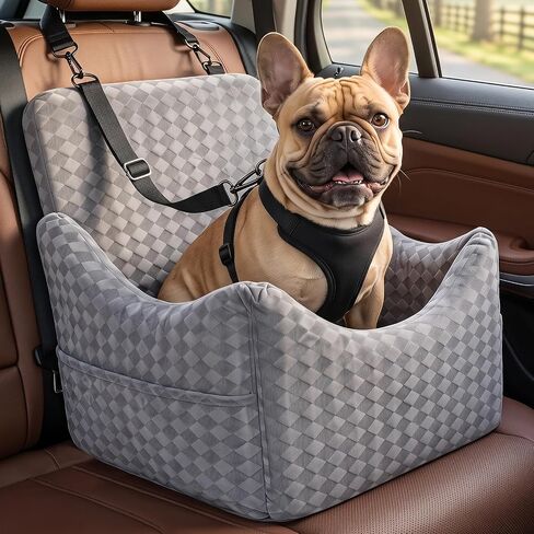 Topmart Dog Car Seat for Small/Medium Dogs Under 35lbs, Cozy Pet Seat in Saudi Arabia