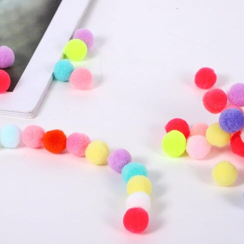 400 Pcs Mini Pom Poms for Crafts, 0.4 Inch (1cm) Pom Poms Balls in Kuwait