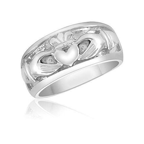 Claddagh Promise Ring – Wedding – Engagement – Love – Loyalty – Friendship – Sterling Silver in Saudi Arabia