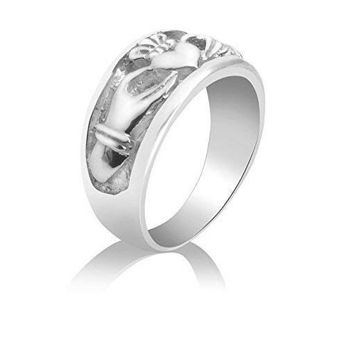 Claddagh Promise Ring – Wedding – Engagement – Love – Loyalty – Friendship – Sterling Silver in Saudi Arabia