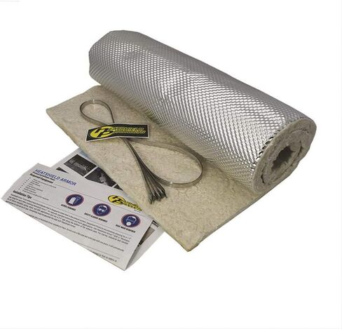 Heatshield Products 176001 Heatshield Armor Kit 1/2" Thick x 1' Wide x 3' Long Hot Pipe Heat Shield Kit with 4 Stainless Steel Locking Ties in Kuwait