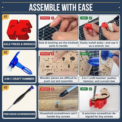 LOPASA Book Nook & Miniature House Assembly Tool Kit for Starter in Saudi Arabia