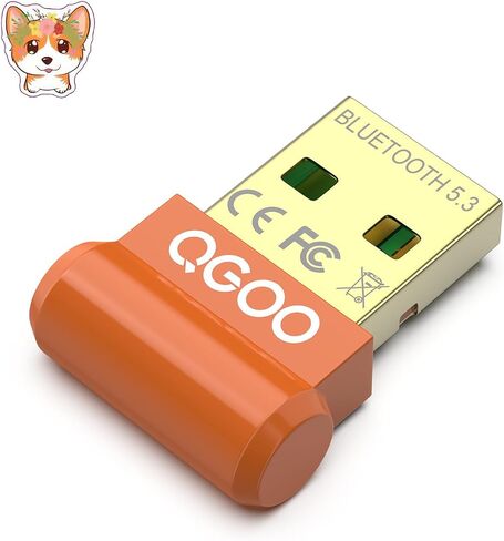 محول بلوتوث USB 5.3 لأجهزة الكمبيوتر المكتبية، التوصيل والتشغيل الحقيقي طويل المدى فئة 1 EDR جهاز استقبال دونجل بلوتوث 328FT/100M لأجهزة الكمبيوتر المحمول وسماعات لوحة المفاتيح وسماعات الرأس تدعم Windows 11/10/8.1 in Kuwait