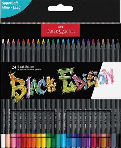 Faber-Castell Black Edition Colored Pencils, 1 Count (Pack of 100) in Kuwait