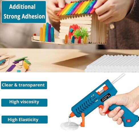 Tilswall Hot Glue Sticks, 100 Pcs 0.27" x 4.33" Mini Melt Sticks, Compatible with Most Hot Glue Guns - Ideal for Wood, Metal, Glass, Crafts, and More in Saudi Arabia