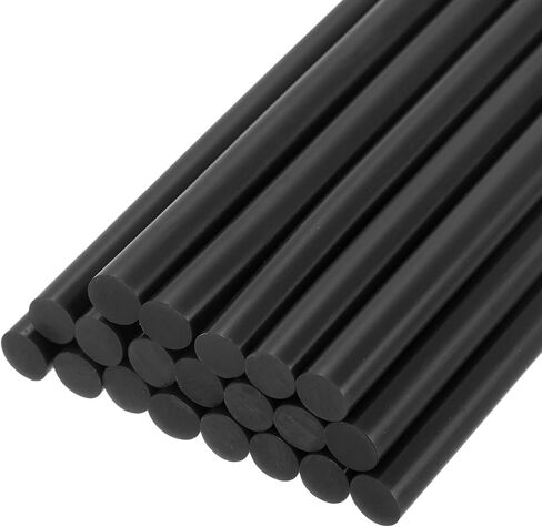 uxcell 20pcs Hot Glue Sticks for Glue Gun 7mm/0.27-inch x 4-inch Mini Hot Melt Adhesive Glue Stick Wine Red in Kuwait