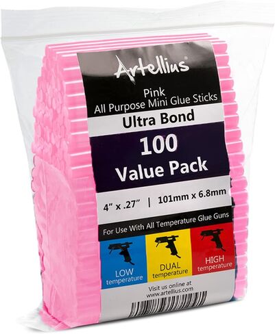 200 Pack Color Hot Glue Sticks. Variety Colored Glue Gun Stick. Hot Melt Adhesive Mini Glues Sticks for DIY Art Craft Repair Bonding Bulk Gold Black Yellow Pink Red Purple in Saudi Arabia