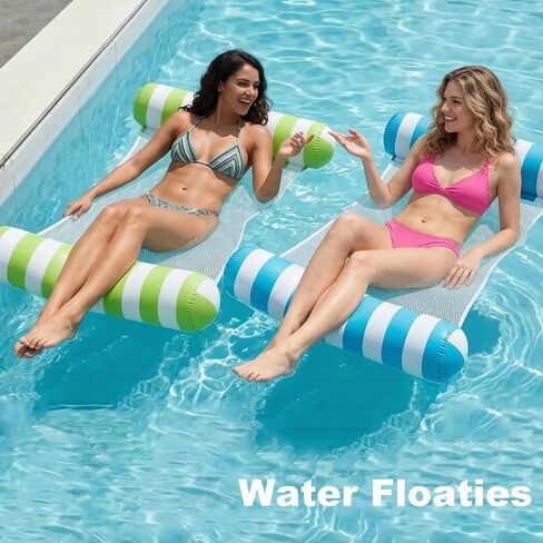 5 Pack Inflatable Pool Floats Adult Size Water Hammock,Hammock Floats for Adults,4-in-1 Multi-Purpose Pool Floating Toys,Pool Rafts Lounge Chairs Floaties,for Adults Vacation Fun and Rest in Saudi Arabia