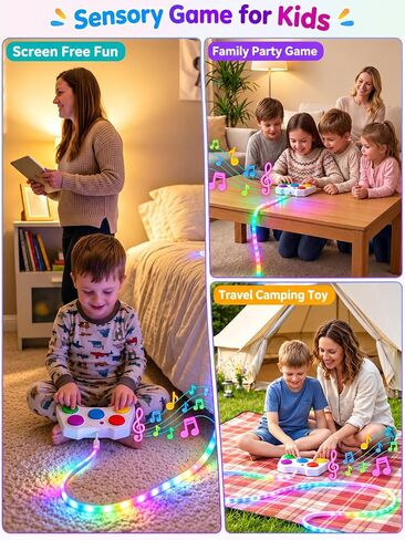 Kids Fast Push Game with LED Light Strip, Rechargeable Handheld Game in Kuwait