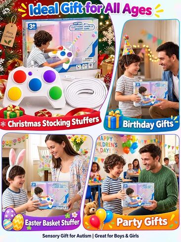 Kids Fast Push Game with LED Light Strip, Rechargeable Handheld Game in Kuwait
