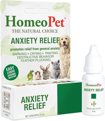 HomeoPet Anxiety Relief Supplement for Dogs and Cats, 15 Milliliters in Saudi Arabia