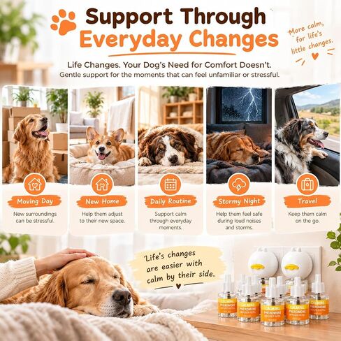 Dog Calming Diffuser Kit with 2 Plug in +6 Refills Calming Kit in Kuwait