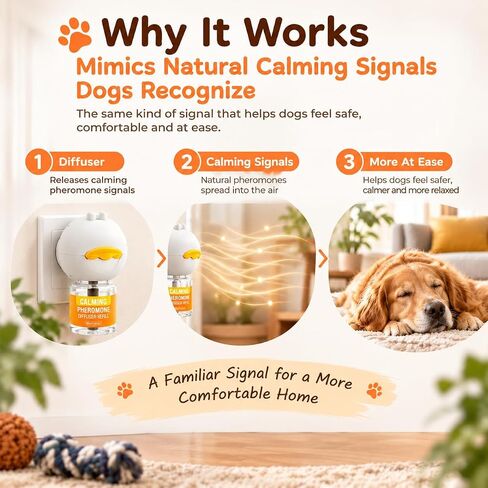 Dog Calming Diffuser Kit with 2 Plug in +6 Refills Calming Kit in Kuwait