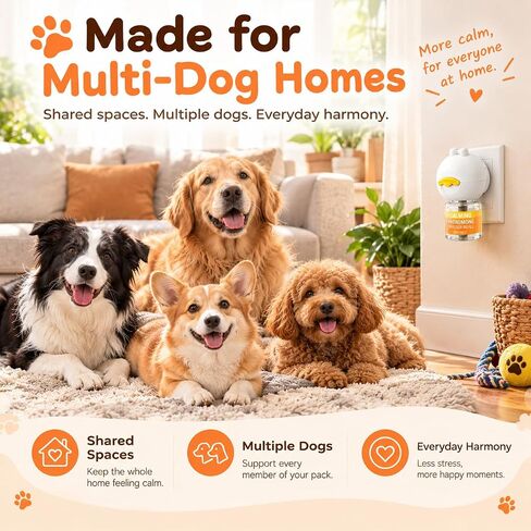 Dog Calming Diffuser Kit with 2 Plug in +6 Refills Calming Kit in Kuwait