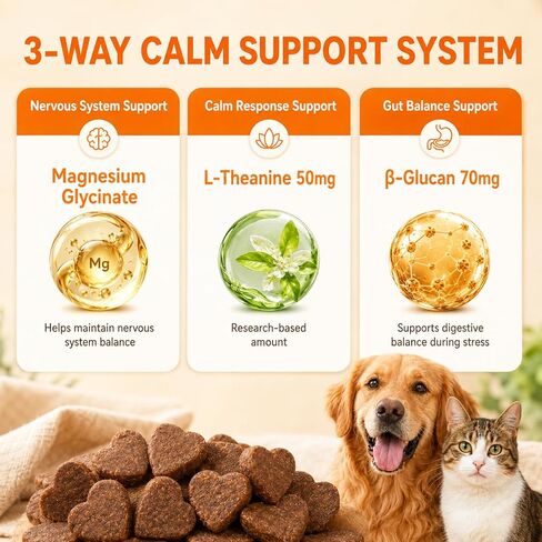 PUAINTA Calming Chews for Dogs & Cats with Magnesium Glycinate in Kuwait