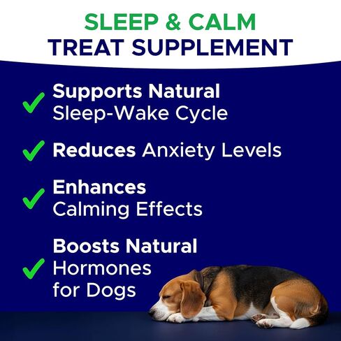 Dog Sleep Aid Melatonin Pills 6mg, Extra Strength 6mg Calming Aid in Kuwait