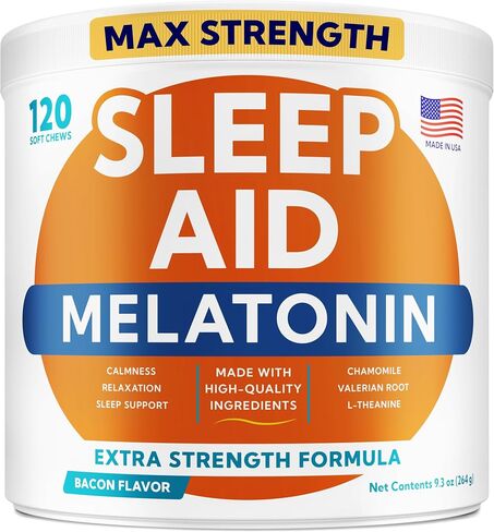 Dog Sleep Aid Melatonin Pills 6mg, Extra Strength 6mg Calming Aid in Kuwait