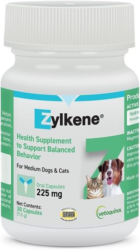 Vetoquinol Zylkene, Calming Capsules for Medium to Large Dogs, 30 Count in Saudi Arabia