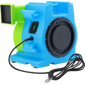 MOUNTO 1HP منفاخ منزل قابل للنفخ، موفر للطاقة، مروحة منفاخ قابلة للنفخ بسحب منخفض أمبير لمنزل قابل للنفخ، منزلق مائي، ودورة عوائق للأطفال