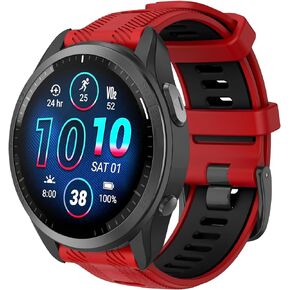 سوار ساعة ISABAKE لـ Garmin Forerunner 965/Forerunner 955/Forerunner 945/Forerunner 935، أشرطة بديلة من السيليكون الناعم 22 مم متوافقة مع Fenix ​​5/ Fenix ​​5 plus/Fenix ​​6/ Fenix ​​6 Pro/Approach S60
