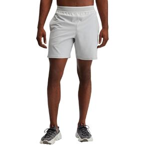 Fabletics Men's The Fundamental Short (Lined), Workout, Running, Training, Gym, Yoga, Ultra Lightweight, Athletic, 5" Inseam, XL, Mineral Grey in Saudi Arabia