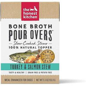 The Honest Kitchen، مرق العظام يُسكب فوق الديك الرومي وحساء السلمون لطعام الكلاب، 5.5 أونصة in Kuwait