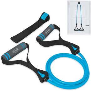 Dr. Scholl's Resistance Band W/Door Anchor (Light Resistance 10lb) - Balance, Stability, Joint Rehabilitation, Muscle Pain, Injuries, Arthritis