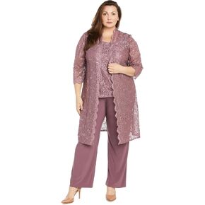 R&M Richards womens 3 Pc Formal Sequined Pants SetBusiness Suit Pants Set in Kuwait