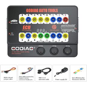 GODIAG GT100 Breakout Box OBDII Protocol Detector ECU Bench Connector OBD Diagnostic Port Tester