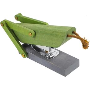 Cute Stapler Mini Stapler Cartoon Stapler Wooden Grasshopper Green Wood Desk Decor Animal Shape Stapler