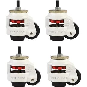 عجلات جذعية ممتازة قابلة للسحب لآلة التسوية - 4 عبوات - 2400 رطل لكل مجموعة - حامل جذعي ملولب - مسامير/أجهزة متضمنة 12 مم (جديدة ومحسنة) in Kuwait