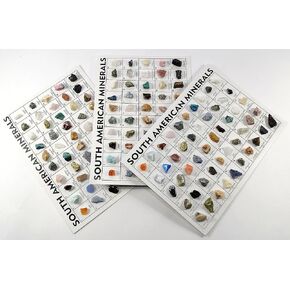 HQRP-Crystal South American Rocks and Minerals Collection Set of 50pcs Natural Science Crystal Stone Specimens - 1PC