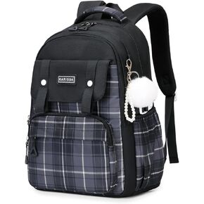 MUSEVOS Girls Backpack, Ideal School Backpack for Girls from Elementary to Teen Years, Kawaii Bookbag Cute Large Capacity