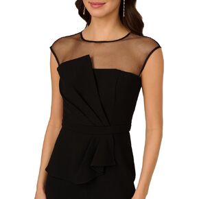 Adrianna Papell Womens Knit Crepe JumpsuitJumpsuit