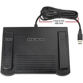 ECS USB Computer Foot Pedal for use with VLC Media Player