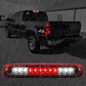 High Mount 3rd Stop Light Assemblies, Compatible with 1999-2006 Chevrolet Silverado 1500 2500 3500 & HD Classic Third Center Cargo Reverse Rear LED Brake Light Bar Taillight (Red)