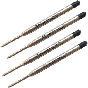 Thixotropic Ink Refills, 4 Pack, Parker-Style for Super Big Fat Pens (Blue)