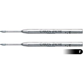 Caran D'ache Goliath Ballpoint Pen Refill Fine Black (Pack of 2)