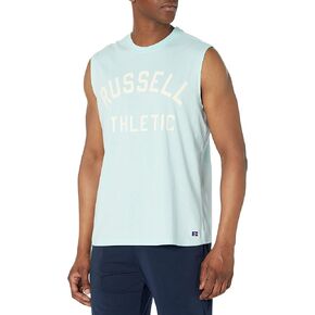 تي شيرت العضلات بشعار Russell Athletic للرجال